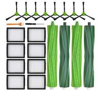 APZOVO Kit di Accessori Ricambi per iRobot Roomba i7 i7+ i7 Plus /i3 i3+ /i4 i4+ /i6 i6+ /i8 i8+ /j7 j7+ /E5 /E6 /E7/Combo i5 i5+ / j5 j5+, 4 Spazzole in Gomma, 8 Filtri, 8 Spazzole Laterali