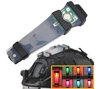AQ zxdc Casco Tattico Fast Airsoft, con Visiera di Protezione Integrale, Copricasco Torcia per Occhiali con Luce Lampeggiante, Passamontagna, per Giochi di Guerra D'azione di Tiro al Paintball,Light