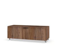 AQA DESIGN accessori casa cassettiera, frontale in MDF, finitura rovere rio, nr1 cassetto con scorrimento e chiusura soft close, maniglia in - Rovere - 120x45x42 cm