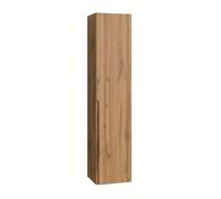 AQA DESIGN accessori casa colonna, anta in MDF cannettato, finitura quercia con nodi, reversibile dxsx, maniglia a gola pantografata, anta con - Rovere miele - 35x32x160 cm