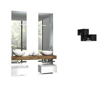 AQA DESIGN accessori casa composizione 7 pezzi bagno, top in mdf scatolato realizzato con tecnologia folding con superficie in pvc antigraffio colore - Multicolore - 165x45x190 cm