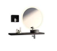 AQA DESIGN accessori casa composizione bagno, top in mdf scatolato realizzato con tecnologia folding con superficie in pvc antigraffio colore - Multicolore - 140x45,1x190 cm