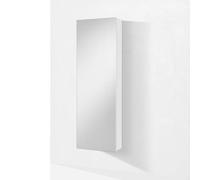 AQA DESIGN accessori casa scarpierascaffale con specchio, nr5 ripiani interni in melaminico, regolabili, nr1 ripiano interno in melaminico, fisso - Bianco - 52,5x28x160 cm