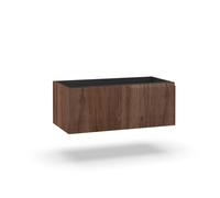 Aqa Design base portalavabo 1 cestone, sotto lavabo da bagno frontale in MDF cannettato, mobile sottolavabo, nr1 cassetto con scorrimento e chiusura soft - Rovere - 90x45x35 cm