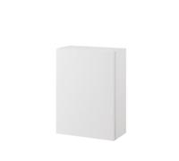 AQA DESIGN Collezione AURORA Mobile Pensile Bagno Anta Push-Pull, Chiusura soft, Ripiano Regolabile, Design Moderno, 47,5x35x18cm, Bianco