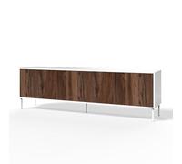 AQA DESIGN credenza, Madia moderna, mobile buffet - credenza soggiorno con ante e ripiani, realizzata in Melaminico, MDF Made in Italy - Multicolore - 238x50x72 cm