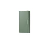 AQA DESIGN pensile bagno, mobile bagno sospeso completamente realizzato in MDF e PET, pensile bagno sospeso reversibile dxsx, manigia in alluminio - Verde salvia - 35x18x78,2 cm