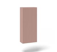 AQA DESIGN pensile bagno, mobile bagno sospeso completamente realizzato in melaminico antigraffio, pensile bagno sospeso reversibile dxsx, apertura push - Rosa cipria - 35x18x78,2 cm