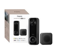 Aqara 2K Video Campanello G400 con Suoneria, Cablato/PoE, HomeKit Secure Video, Audio Bidirezionale, Wi-Fi 6 2,4/5GHz, Supporto Alexa/Google/SmartThings, Rilevamento Locale & Registrazione 24/7, IP65