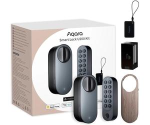 Aqara EL-D02D Smart Lock U200 Kit Nero Serratura Intelligente per Porta HomeKit