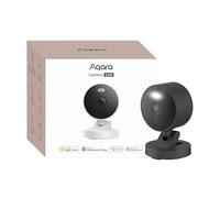 Aqara G100, Telecamera di Sicurezza 2K per Interni/Esterni, HomeKit Secure Video, Audio Bidirezionale, Visione Notturna a Colori, Rilevamento AI, Wi-Fi 6, Supporta HomeKit, Alexa, Google e IFTTT, Nera