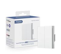 Aqara Interruttore remoto doppio interruttore multifunzione con conduttore neutro ZIgBee Smart Home compatibile con HomeKit, Alexa, Google Assistant Standard europeo, facile da montare bianco