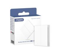 Aqara Interruttore Smart H1 Doppio Wireless Zigbee, 7 Azioni, Apple HomeKit