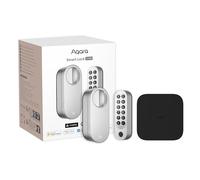 Aqara Serratura Intelligente U200, con Tastiera Fingerprint e Hub M3, Supporta Matter over Thread, Apple Home Key, Batteria Ricaricabile, Compatibile con Apple Homekit, Google Home, Alexa, Argento