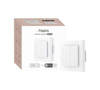 Aqara Shutter Interruttore H2 EU, Protocollo Thread/Zigbee, Per Tapparelle/Tende, 2 Pulsanti Wireless Extra, Matter, Compatibile con Apple Home, Alexa, Home Assistant e Google Home (con Neutra)