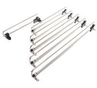 Aqbau® Asta appendiabiti allungabile 30 cm, appendiabiti allungabile, appendiabiti allungabile, appendiabiti in metallo