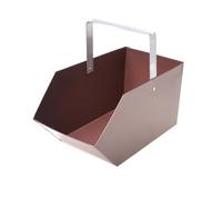 Aqbau® Contenitore per il carbone Contenitore per carbone Cassetto cenere Portacenere Contenitore per carbone in metallo Vasca per carbone (Marrone)