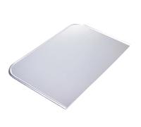 Aqbau® Piastra per stufa, protezione del pavimento per camino, piastra per camino, pavimento del camino, stufe, stufe, robusta piastra inferiore, rivestimento in polvere in acciaio (zincato, 50 x 66