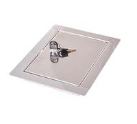 Aqbau® Porta di ispezione in acciaio inox con chiave (dimensioni di montaggio (LxAxP): 15 x 20 cm)