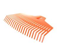 Aqbau® Scopa rastrello per foglie in plastica rastrello da giardino senza manico larghezza 39 cm scopa rastrello arancione