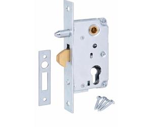 Aqbau Serratura A Gancio 72-30 Per Cancelli Scorrevoli | Chiusura Cancello Esterno |Per Cancello Esterno Scorrevole | Serratura Con Contropiastra | Serratura Porta Scorrevole Zincata