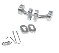 Aqbau Set 2x Maniglia Porta Acciaio Inox Forma Cilindrica Knauf Rosetta Pz