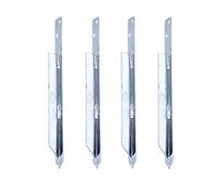 Aqbau® Set di 4 ancoraggi universali a pavimento rinforzati, ancoraggi a terra per altalena, casette da gioco, boccola per pali in acciaio zincato a caldo