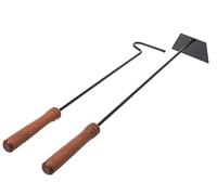 Aqbau Kaminbesteck Set 2tlg. Con Attizzatoio, Rimuovicenere Nero Kaminwerkzeug