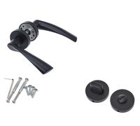 Aqbau® Set Maniglia Porta Maniglia Nera