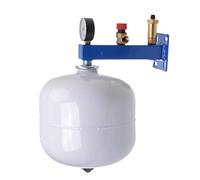 Aqbau® Set Vaso di espansione con membrana 18 litri con gruppo di sicurezza per acqua potabile, serbatoio di compensazione della pressione, serbatoio di compensazione bianco, serbatoio a pressione con