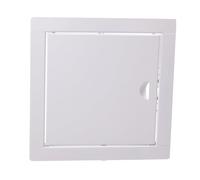 Aqbau Sportello di ispezione, 50 x 50 cm, in metallo, bianco, con chiusura a scatto, porta di ispezione, ispezione, sportello di manutenzione a secco, montaggio a sinistra/destra