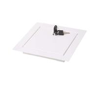 Aqbau® Sportello di ispezione per costruzione a secco 20x20 cm, porta di revisione con serratura, porta di manutenzione, sportello di servizio, porta di manutenzione per costruzione a secco in metallo