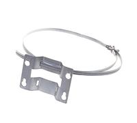 Aqbau® Supporto da parete regolabile per vaso di espansione con nastro di serraggio 380 mm di diametro, supporto da parete in metallo zincato da 5 a 25 litri