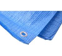Aqbau® Telone di copertura in tessuto 4 x 5 m, impermeabile, telone con occhielli, telone protettivo, telo protettivo per la copertura, copertura in camino, blu 75 g/m2