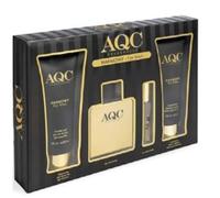 AQC Fragrances Harmony Per Uomo, Set di 4 Pezzi: Gel Doccia 120 ml, Lozione per il Corpo 120 ml, Eau de Toilette 100 ml, Eau de Toilette 15 ml