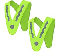 AQCDPJYU 1/2/3/5 pezzi Gilet di sicurezza riflettente for bambini Visibile di notte Spalla resistente all'usura lucida for uso protettivo esterno(2Pcs)
