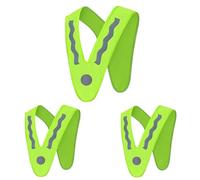 AQCDPJYU 1/2/3/5 pezzi Gilet di sicurezza riflettente for bambini Visibile di notte Spalla resistente all'usura lucida for uso protettivo esterno(3Pcs)