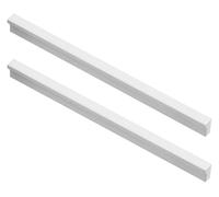 AQCDPJYU 2 pezzi maniglie da cucina bianche a forma di L, for ante armadietti super lunghe, pomelli for mobili camera letto in alluminio massiccio, con viti(Length 1000mm)