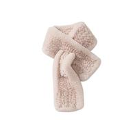AQCDPJYU Fluffy Scarf Winter Thick Knitted Collar Muffler Scarves(Blush)