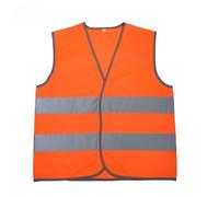 AQCDPJYU Gilet di sicurezza riflettente for bambini Gilet da allenamento for bambini a strisce traspiranti ad alta visibilità Multi colore(Orange)