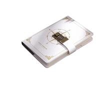 AQCDPJYU Libro con password cifrate da 200 pagine con lucchetto, semplice diario letterario for cancelleria scolastica for ragazzi(B6 White)