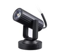 AQCDPJYU Proiettore LED Mini Beam 1W - Lampada spot ad ampio voltaggio AC85-265V, Luce portatile for effetti scenici for feste(White)
