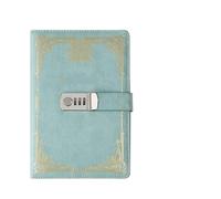 AQCDPJYU Semplice e delicato libro con password da 200 pagine, diario con blocco, registro manuale creativo, cancelleria for ufficio e scuola(Green)