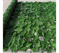 AQCQDQ Edera artificiale per giardino, 100 x 200 cm, protezione da sguardi indiscreti, edera, multi-dimensione, recinto, edera verde, con collegamento rinforzato, siepi artificiali con foglie di vite