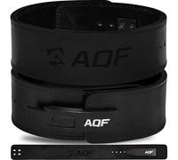AQF Cintura Powerlifting Leva Fibbia - Larga 4" Spessa 10mm Approvato da IPL USPA - Cintura Palestra Uomo, Cintura Sollevamento Pesi, Cinta Palestra Bodybuilding per Squat, & Gym (Pieno Nero, XL)