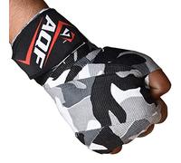 AQF Fasce Boxe Bende per Le Mani Bendaggio Elasticizzato 4m Bendaggi Boxe per Sport da Combattimento, Boxe, MMA E Cross Fitness (Grigio Camo)