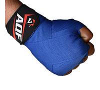 AQF Fasce Boxe Bende per Le Mani Bendaggio Elasticizzato 4m Bendaggi Boxe per Sport da Combattimento, Boxe, MMA E Cross Fitness (Blu)