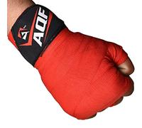 AQF Fasce Boxe Bende per Le Mani Bendaggio Elasticizzato 4m Bendaggi Boxe per Sport da Combattimento, Boxe, MMA E Cross Fitness (Rosso)