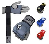 AQF - Guanti da Boxe in Gel, per Arti Marziali, Taglia XL, Colore: Grigio