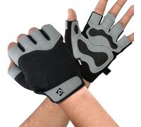 AQF Guanti Palestra Uomo, Palmo Antiscivolo, Traspiranti Sollevamento Pesi | Tessuto AMARA, Elasticizzato 4 Vie, Presa Antiscivolo, Protezione Palmo, Ideale per Powerlifting, Allenamento e Calisthenics